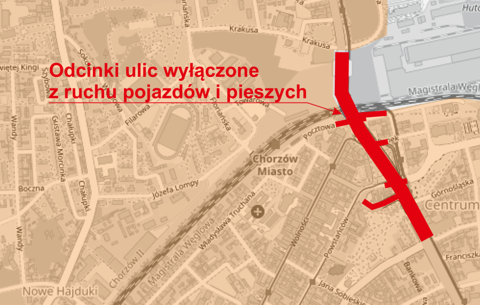 Zmiany w organizacji ruchu pojazdow i pieszych w Chorzowie